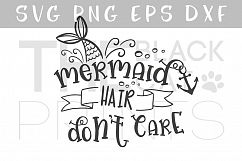 Mermaid Hair Don&#039;t Care SVG DXF PNG EPS Product Image 2