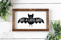 Just A Little Batty- SVG - DXF - PNG Digital Cut Halloween Product Image 3
