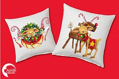 I love Christmas Bundle watercolor cliparts, graphics illustration AMB-1673 Product Image 2