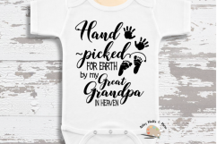 Hand Picked for Earth SVG In Memory of Great Grandpa svg Product Image 1
