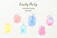 Watercolor Candy Party Clip Art  Product Image 6
