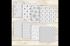 24 Luxury White and Gray Holiday Christmas Digital Papers Product Image 2