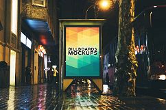 Billborad Mockups at Night Vol.3 Product Image 7