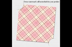 16 Seamless Pink and Brown Plaid Pattern Digital Papers Product Image 5