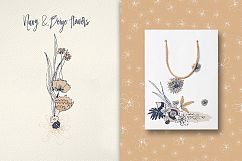 Navy and Beige Flowers Product Image 4