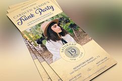 Retro Trunk Party Flyer Template Product Image 2