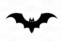 Halloween Bats Silhouettes Clip art, Halloween party vectors Product Image 5