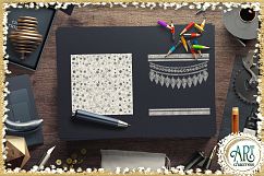 Luxury Silver Glitter Seamless Digital Papers,Border,Overlay Product Image 8