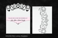 Bundle big set wedding invitations svg laser cut templates Product Image 17