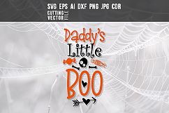 Daddy's Little Boo - svg, eps, ai, cdr, dxf, png, jpg Product Image 1