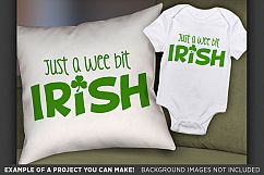 Just A Wee Bit Irish SVG - St. Patricks Shirt - 1079 Product Image 3