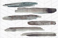 34 Moody Watercolor Brush Strokes Product Image 6
