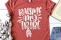 Raising My Tribe SVG DXF Cut File for Cricut and Silhouette Product Image 1