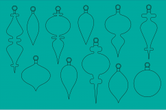 Christmas Ornaments Clipart Product Image 3