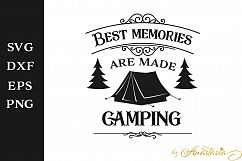 Best memories are made camping SVG Cutting File Product Image 1