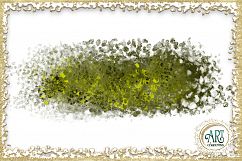 Olive  Moss Green Sap Brush Strokes Clipart Autumn Golden Glitter  24 PNG - transparent background images Product Image 16