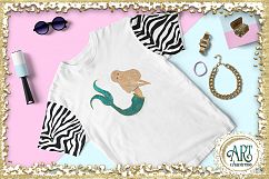 Mermaids Clipart design in Turquoise - Huge Set of : PNG files Product Image 12