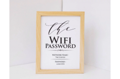 Wifi Password sign Product Image 1