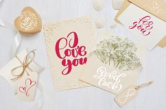 Valentine&#039;s Day lettering photo overlays Product Image 12