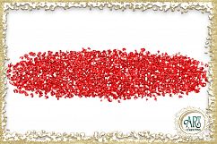Scarlet Red Splotches Brush Strokes Clipart crimson Glitter  24 PNG - transparent background images Product Image 20