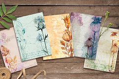 Herbarium. Watercolor Textures. Product Image 5