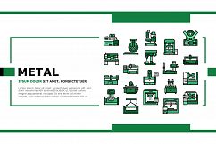 Metal Working Machine Landing Header Vector Product Image 1