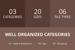 166 Hotel &amp; Relaxation Flat Greyscale Icons Product Image 3
