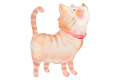 Pink Princess Cats CLIP ART | 8 PNG/JPEG illustrations Product Image 5