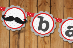 Mustache Bash Party Decor SVG Design Set Product Image 4