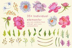 Floral Design Pack (watercolor &amp; pastel) Product Image 23