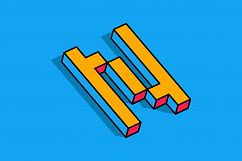 Isometric Alphabets Product Image 15