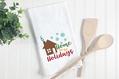 Home for the Holidays - Christmas SVG Cut File - DXF PNG EPS Product Image 2