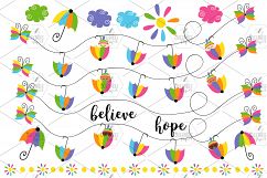 Rainbow Baby Clipart And Seamless Digital Papers Bundle Product Image 9