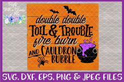 Halloween SVG Witch Design SVG for Cricut &amp; Silhouette Product Image 2