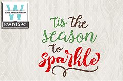 Christmas SVG - Tis The Season KWD159C Product Image 1