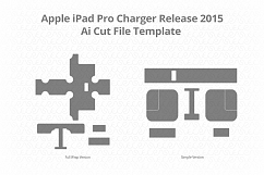Apple iPad Pro Charger Vinyl Skin Vector Cut File Template  Product Image 1