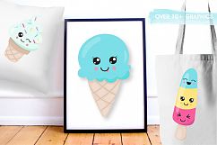 Summer Ice Cream graphics and illustrations Product Image 5