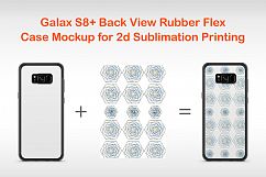 Galaxy S8 2d Rubber Flex Case Design Mockup Back Product Image 1