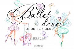 Ballet watercolor clip art Product Image 1