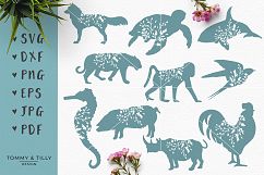 Animal Silhouettes Mega Bundle - SVG DXF PNG EPS JPG PDF Cut Product Image 2