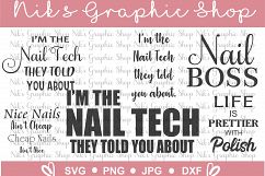 Nail Tech Svg BUNDLE, Svg Png Cut Files, 15 Styles  Product Image 1