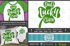 Dad&#039;s Lucky Charm SVG - Kids St. Patricks Day Shirt - 1069 Product Image 1