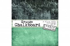 Grunge Chalkboard Digital Paper - 13 Distressed Chalkboards Product Image 3