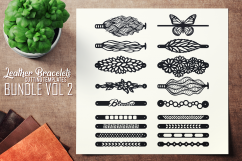 Leather Bracelets SVG - VOL II BUNDLE - Cutting Templates Product Image 1