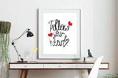 Printable Art Saying Follow Your Heart, Wall Art, .PDF, Typo Product Image 2