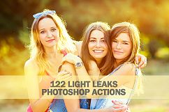 122 Light Leaks Photoshop Actions Collection (Action for photoshop CS5,CS6,CC) Product Image 1