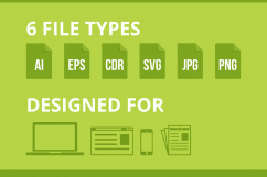 166 Lifestyle Glyph inverted Icons Product Image 5