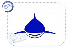 Shark Sea Ocean Machine Embroidery Design 4 Sizes Product Image 2