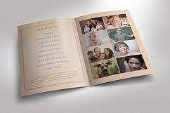Classic Funeral Program Photoshop, Word, Publisher Template Product Image 4