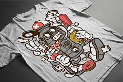  Cartoon Vector #2 Tshirt Design Bundle Product Image 3